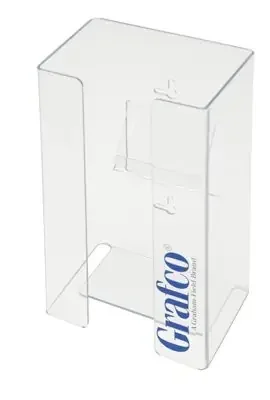Grafco – Glove Box Holder Horizontal Mounted 1-Box Capacity Clear 3-1/2 X 5-1/3 X 10 Inch Plastic – 9672