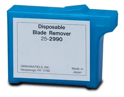 Graham-Field – Blade Remover Capacity 150 to 300 Blades, 58 H X 79.3 W X 25 D mm, Weighs 21.7 grams, Polypropylene, Blade Insertion Slot 17 X 5.2 mm – 2990