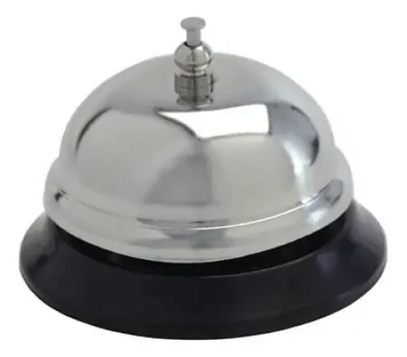Graham-Field – Call Bell Push Button Polished Steel / Black Vinyl Base 3 Inch – 3161