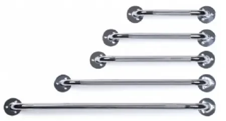 Graham-Field – Wall Grab Bar Chrome Finish Knurled Steel – 2012A