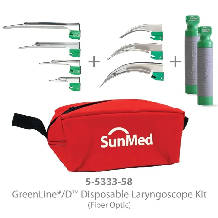 GreenLine D – Laryngoscope Set Macintosh / Miller Blade – 5-5333-58