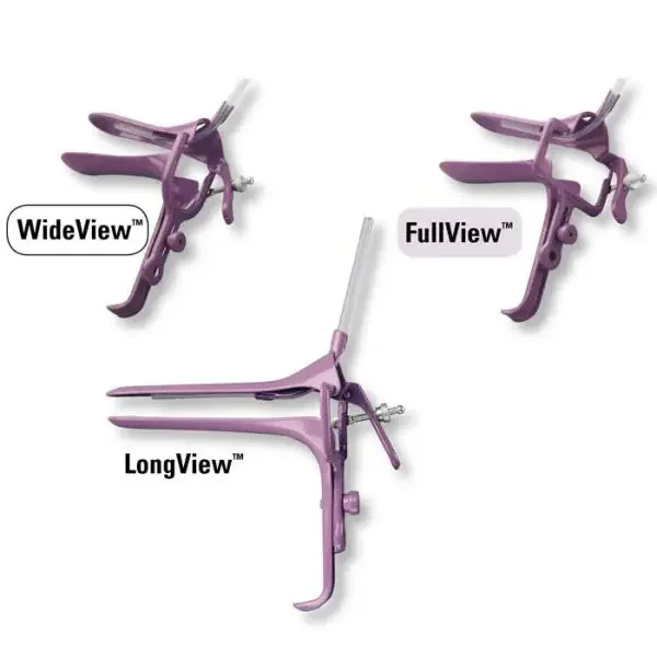 Gynex WideView – Electrosurgical Vaginal Speculum Graves NonSterile Surgical Grade Coated Stainless Steel Medium 40 mm Yoke Opening with PSE Tube Reusable Without Light Source Capability – 2840