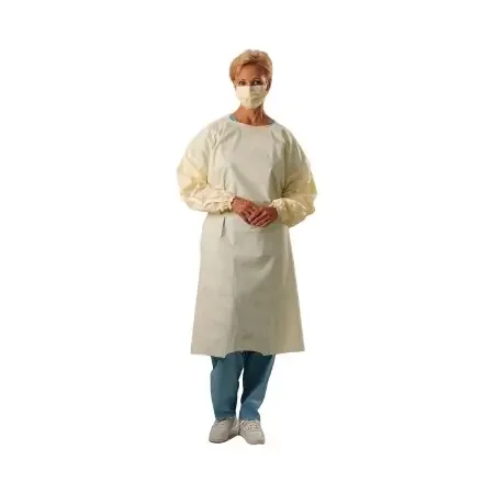 Halyard – Protective Procedure Gown One Size Fits Most Yellow NonSterile Not Rated Disposable – 69124