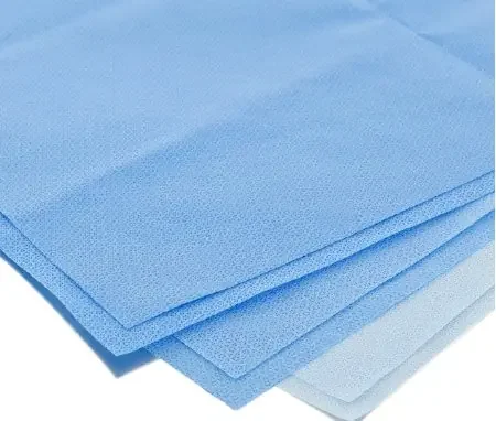 HALYARD* H100 – Sterilization Wrap Light Blue 12 X 12 Inch Single Layer SMS Polypropylene Steam / EO Gas / Hydrogen Peroxide – 37046