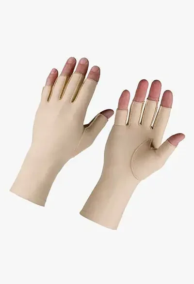 Hatch Edema Glove – Compression Gloves Open Finger X-Small Over-the-Wrist Length Left Hand Lycra – 24-8660L