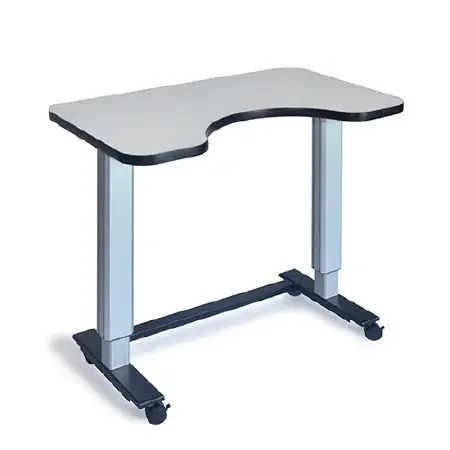 Hausmann – Activity Table Aluminum 24 X 37 X 30 to 43 Inch Folk Stone Gray / Chrome – 6294