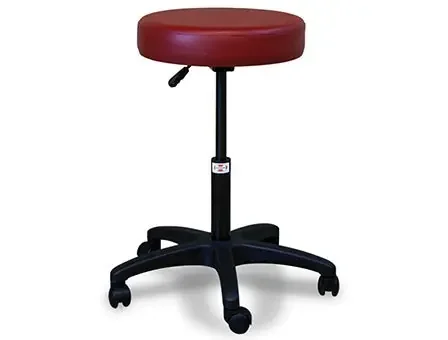 Hausmann Industries – Air Lift Stool Single Lever Height, Hand Operated Air Spring Pneumatic Height 5 Casters Purple – 2153-V27
