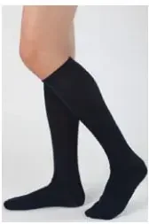 Health Support – Compression Socks Knee High Size D / Short Black Closed Toe – 260404