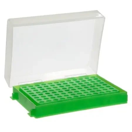Heathrow Scientific – 96-Well / PCR Tube Microcentrifuge Tube Rack 96 Place 0.2 mL Tube Size Green 1-1/5 X 3-7/8 X 5-1/5 Inch – HS23461D