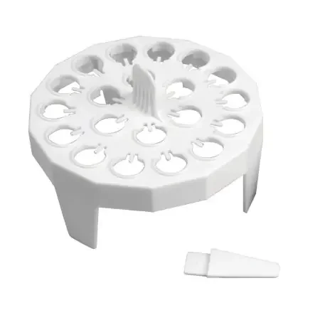 Heathrow Scientific – Floating Tube Rack Microcentrifuge Tube Rack 20 Place 1.5 to 2.0 mL Tube Size White 2-4/5 Inch Height X 3-4/5 Inch Diameter – HS2134A
