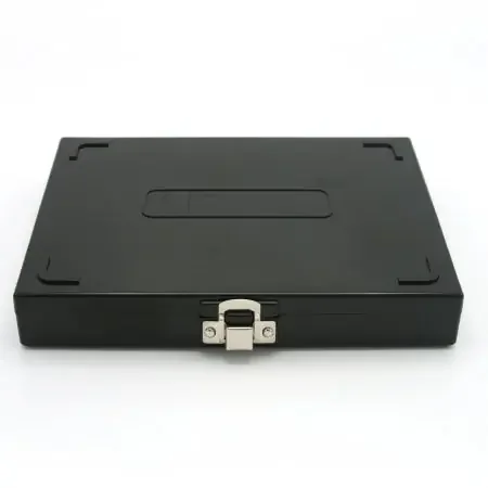 Heathrow Scientific – Slide Storage Box 34 X 175 X 208 mm Black ABS Plastic / Cork 100 Slide Capacity – HS15994G