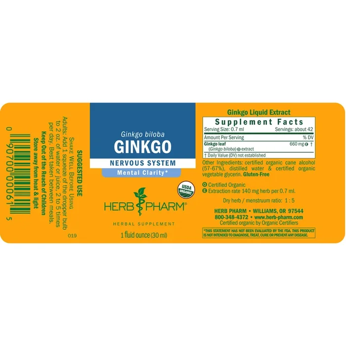 Herb Pharm Ginkgo 4oz
