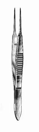 HerMann Medizintechnik – Dressing Forceps Bonaccolto 4-1/4 Inch Length Surgical Grade Stainless Steel NonSterile NonLocking Thumb Handle Straight Extra Fine Tips – H142-92011