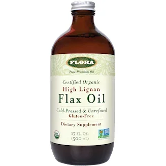High Lignan Flax Oil Certified Organic 17 fl oz by Flora