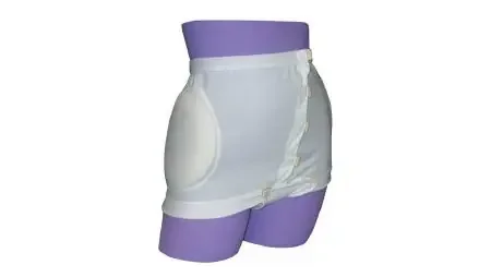 HipSaver Wrap and Snap – Hip Protection Brief Incontinent Large White Unisex – 72738/NA/LG