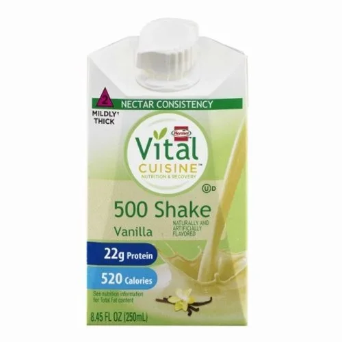 Hormel, Oral Supplement Vital Cuisine 500 Shake Vanilla Flavor 8.45 oz. Container Carton Ready to Use, Count of 27