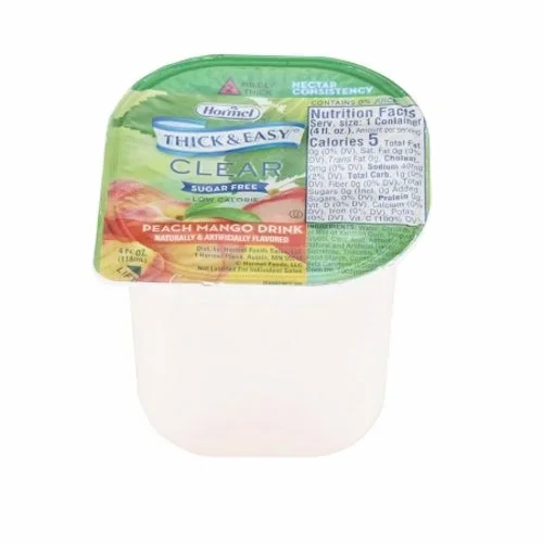 Hormel, Thickened Beverage Portion Cup Peach Mango Flavor Liquid 78768, Count of 24