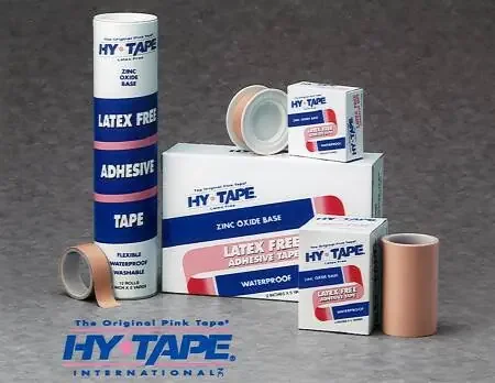 Hy-Tape – Medical Tape Waterproof Zinc Oxide Adhesive 1 Inch X 5 Yard Pink NonSterile – 110LF