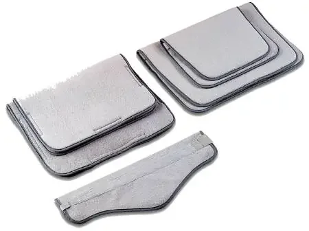 Hydrocollator – Cover Terry, Neck Contour, Hook and Loop Closure, Gray, Washable, 18 X 25 Inch – 1104