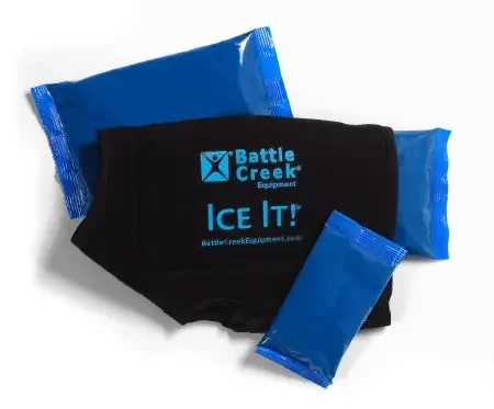 Ice It! ColdCOMFORT – Cold Pack with Wrap Ankle / Elbow / Foot 10-1/2 X 13 Inch Vinyl / Gel Reusable – 568301