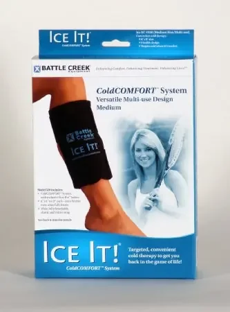 Ice It! ColdCOMFORT – Cold Pack with Wrap General Purpose Medium 6 X 9 Inch Fabric / Vinyl / Gel Reusable – 568296