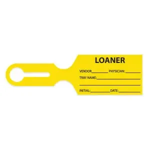 Ident-Alert – Identification Tag For Instrument Tray White 4 X 6-7/16 Inch Poly 1000 per Case – TSTAG7