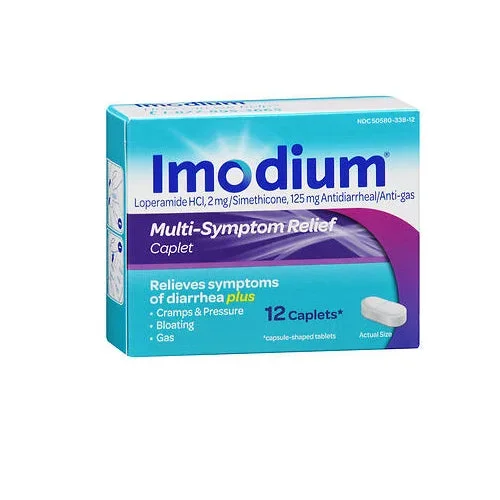 Imodium, Multi-Symptom Relief Caplets, 12 tabs