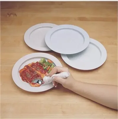 Inner Lip – Plate Sandstone Reusable Plastic 9 Inch Diameter – 62-0111-12