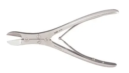 Integra Lifesciences – Bone Cutting Forceps Ruskin 7-1/2 Inch Length Surgical Grade Stainless Steel NonSterile NonLocking Spring Handle Straight Cutting Tip – 25-384