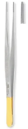 Integra Lifesciences – Dressing Forceps Potts-Smith 9-3/4 Inch Length Stainless Steel / Tungsten Carbide Straight Cross Serrated – 6-158TC
