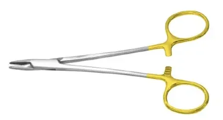 Integra Lifesciences – Needle Holder 5-1/2 Inch Length Serrated Jaw Finger Ring Handle – PM-2110