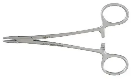 Integra Lifesciences – Needle Holder 5-1/2 Inch Length Serrated Jaws Finger Ring Handle – 8-40TC