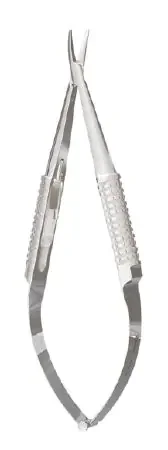 Integra Lifesciences – Needle Holder 5 Inch Length Curved Smooth Jaws Hollow Round Handle – 18-1839