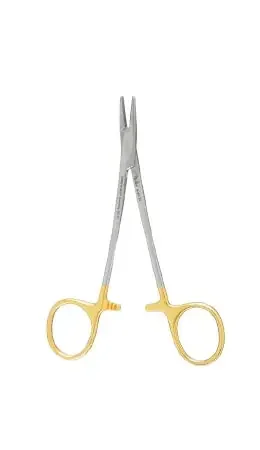 Integra Lifesciences – Needle Holder 5 Inch Length Serrated Jaws Finger Ring Handle – 8-8A-TC