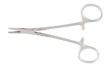 Integra Lifesciences – Needle Holder 5 Inch Length Smooth Jaws Finger Ring Handle – 8-12