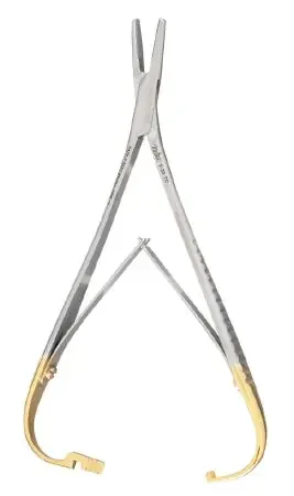 Integra Lifesciences – Needle Holder 6-1/4 Inch Length Serrated Jaw 2,600 Teeth Per Sq Inch – 8-30TC