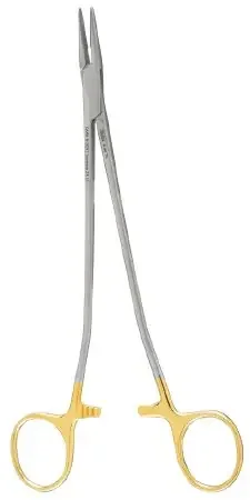 Integra Lifesciences – Needle Holder 7-1/4 Inch Length Serrated Jaws Finger Ring Handle – 8-96TC