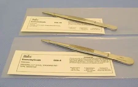 Integra Lifesciences – Tissue Forceps 5-1/2 Inch Length Floor Grade NonLocking Thumb Handle Straight 1 X 2 Teeth – EG6-44