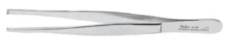 Integra Lifesciences – Tissue Forceps 5-1/2 Inch Length Surgical Grade Stainless Steel NonSterile NonLocking Thumb Handle Straight 2 X 3 Teeth, Serrated Tip – 6-94