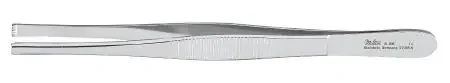 Integra Lifesciences – Tissue Forceps 6 Inch Length Surgical Grade Stainless Steel NonSterile NonLocking Thumb Handle Straight Serrated Tips with 1 X 2 Teeth – 6-86