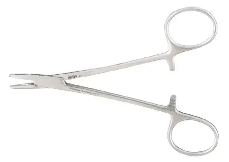 Integra Miltex – Needle Holder 5 Inch Length Fenestrated Jaws Finger Ring Handle – 8-2