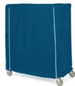 Intermetro Industries – Cart Cover Mariner Blue 200 Denier Nylon 24 X 48 X 62 Inch Hook and Loop Closure – 24X48X62VUCMB