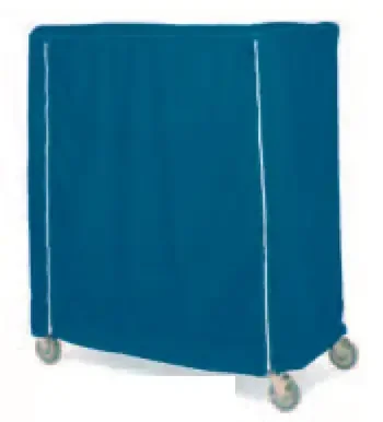 Intermetro Industries – Cart Cover Mariner Blue 200 Denier Nylon 36 L X 62 H X 18 D Inch Hook and Loop Closure – 18X36X62VUCMB