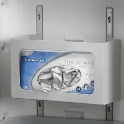 Intermetro Industries – Glove Box Holder Cabinet Mounted 1-Box Capacity White 4 X 6-1/8 X 10-1/8 Inch Steel – FL236