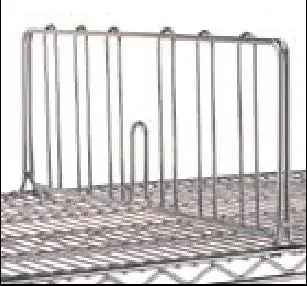Intermetro Industries – Shelf Divider 21 Inch Chrome – DD21C