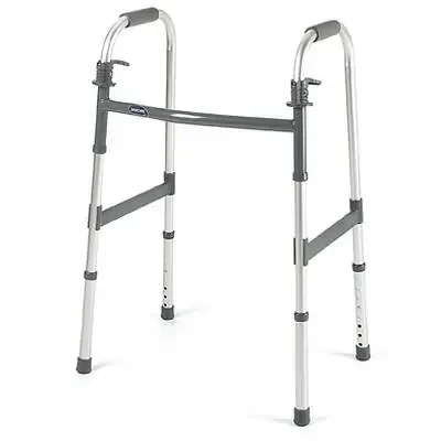 Invacare I•Class – Dual Release Folding Walker Adjustable Height Aluminum Frame 300 lbs. Weight Capacity 30.4 to 37.4 Inch Height – 6291-1