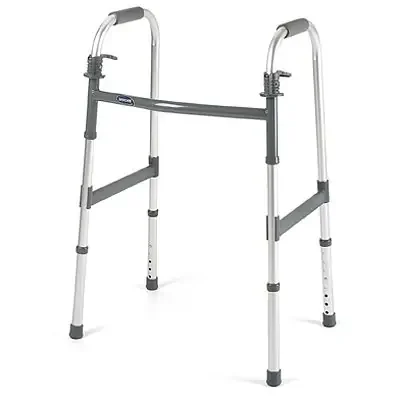 Invacare I•Class – Folding Walker Adjustable Height Aluminum Frame 300 lbs. Weight Capacity 30.4 to 37.4 Inch Height – 6291-A