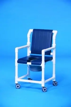 IPU – Shower Chair ipu Fixed Arm PVC Frame With Backrest 17-1/4 Inch Seat Width – SCC700G