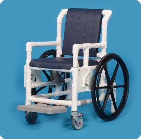 IPU – Shower Chair ipu Swing Arm – Left PVC Frame Padded Back – SAC33 MS N
