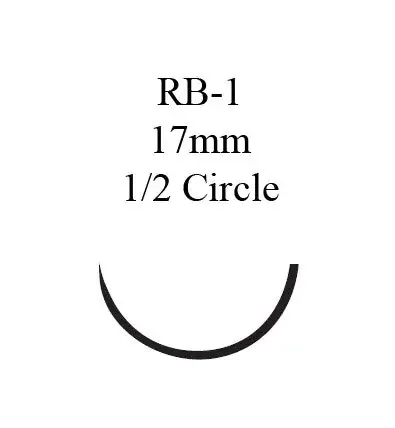 J & J Healthcare Systems – Suture with Needle Absorbable Uncoated Undyed Suture Chromic Gut Size 3 – 0 27 Inch Suture 1-Needle 17 mm Length 1/2 Circle Taper Point Needle – U204H